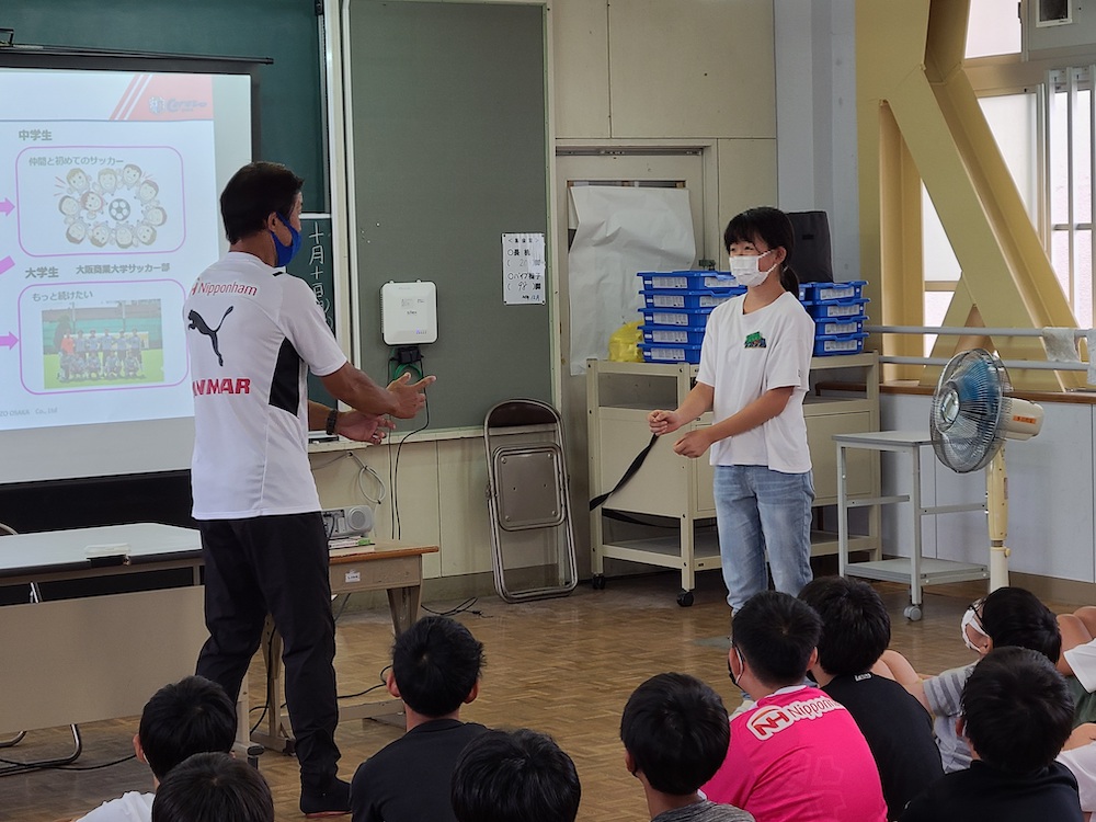 勝矢寿延スクールコーチが職業講話（キャリア教育イベント）を実施しました